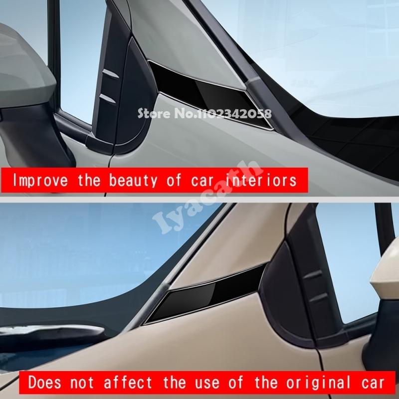 For Toyota sienta 10 seris ABS carbonfiber Car Front Door Window Triangle A Colum Cover A-pillar decorative strip
