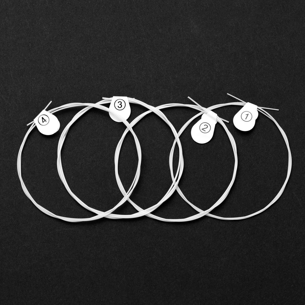 Set di Corde in Nylon per Ukulele Set da 4 Corde(.024 .026) Pratica Universale di Ricambio per Ukulele da Concerto da 23 Pollici Rigido