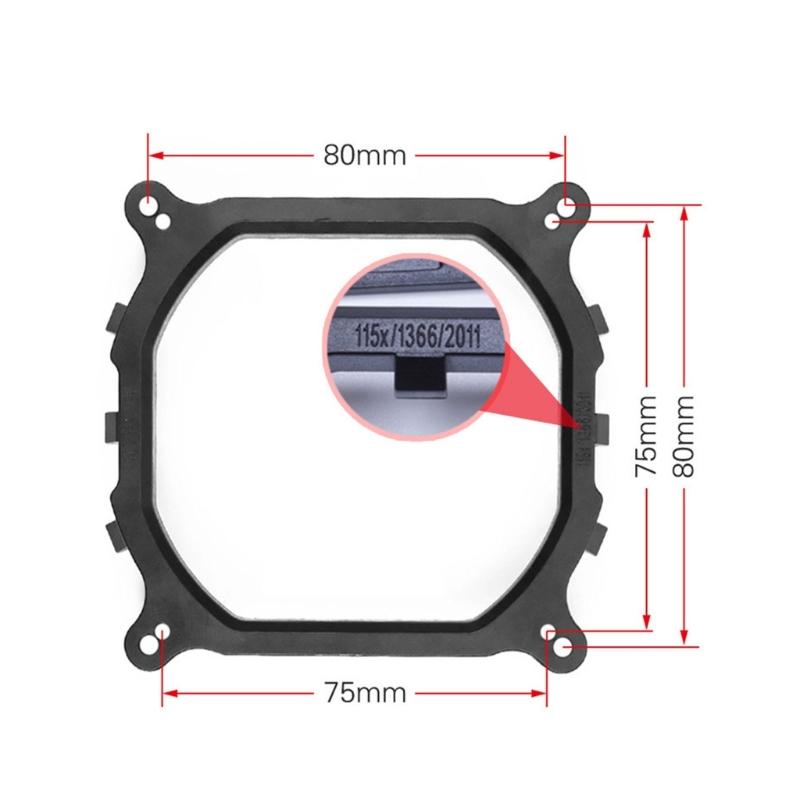 CPU Heatsink Backplate Bracket for 115X 1366 2011 Motherboard Fan Cooling Mounting Sheet Plate Replacement Accessories