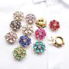 2 Pieces of 22 * 24MM Water Drop Glass Shirt Cufflinks, Front Shirt Collar Button DIY Multifunctional Decoration