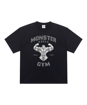 KOREAMONSTER Km12 Monster Athletic Short Sleeve T-Shirt Black