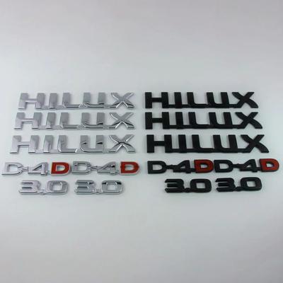 HILUX Letterlogo 3D Auto Stickers voor Hilux Carrosserie Gemodificeerde Accessoires Kofferbak Achterkant Decoratie Labels Decals YR6