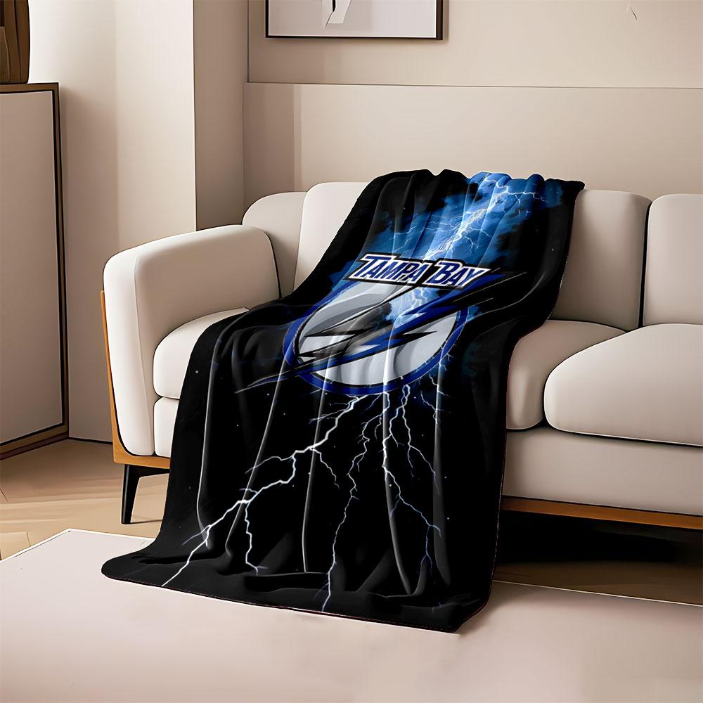 Tampa Bay Lightning Logo Print Blanket Soft and Cozy Perfect for the Living Room Bed Sofa or a Nap,gift