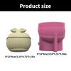 Handcraft Whale Shaped Silicone Mold for Unique Plant Pots Sturdy Cement Plaster Casting Tool Home Decoration