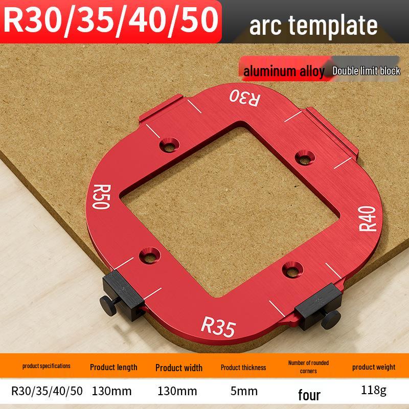 Aluminum Alloy Round Corner Trimming Tool for Woodworking
