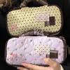 Retro Handheld Federmäppchen Polka Dots Große Kapazität Schreibwarentasche Tragbare Aufbewahrungstasche Schule Büro