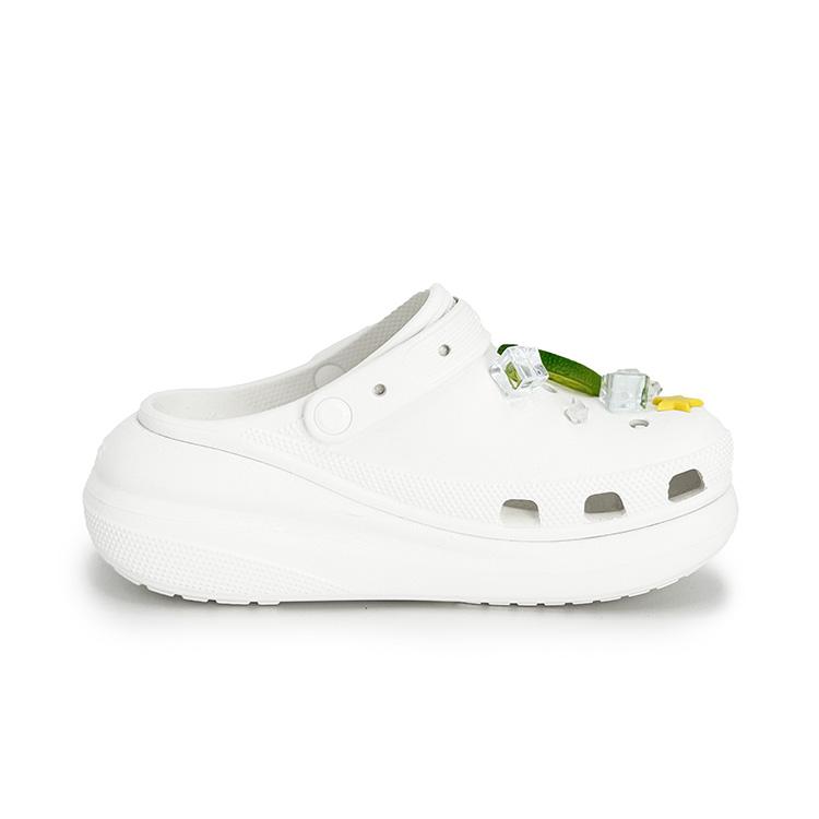 Crocs Crush Clog EVA Lemon Ice Cube Fruit Accessories Cute and Fresh Hole Shoes Women's Chartreuse Green