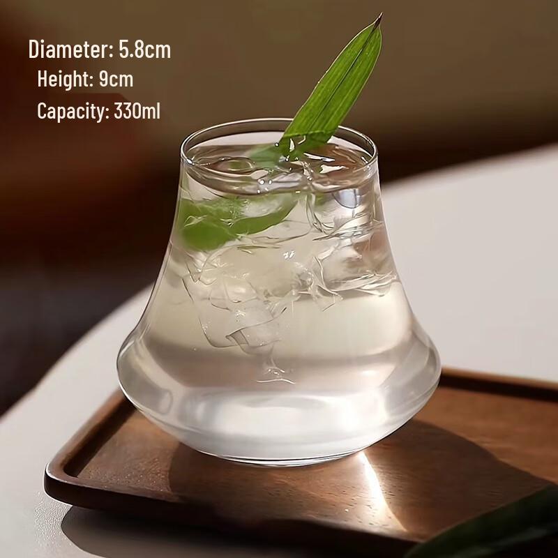 Japanese Style Ultra-Thin Whisky & Cocktail Glass Butterfly Shape 330ml