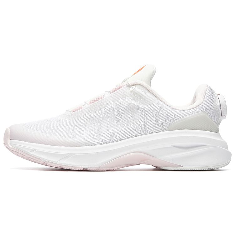 FILA Athletics Simple Sports Fabric Low-Top Marathon Running Shoes Women sneaker White Pink A12W032215FBB