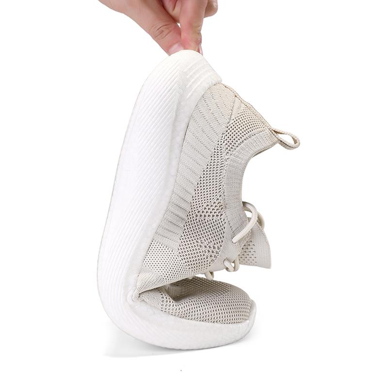 Fashion Green Unisex Breathable Casual Flying Woven Lightweight Sport Sneakers Slip-on Non-Slip Jogging Shoes for Couples Women Men