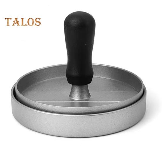 Hamburgarepress 4,5" Non-Stick Patty Maker med 100 Vaxpapper Kraftig Köttbullspress för BBQ Veggie Burgers