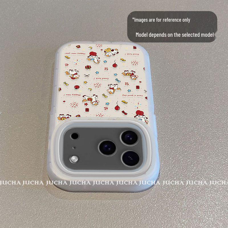 

High-Value Silicone Case for iPhone 17 Pro/16 Plus with New Year Fireworks & Animal Design iPhone 17 Pro Max