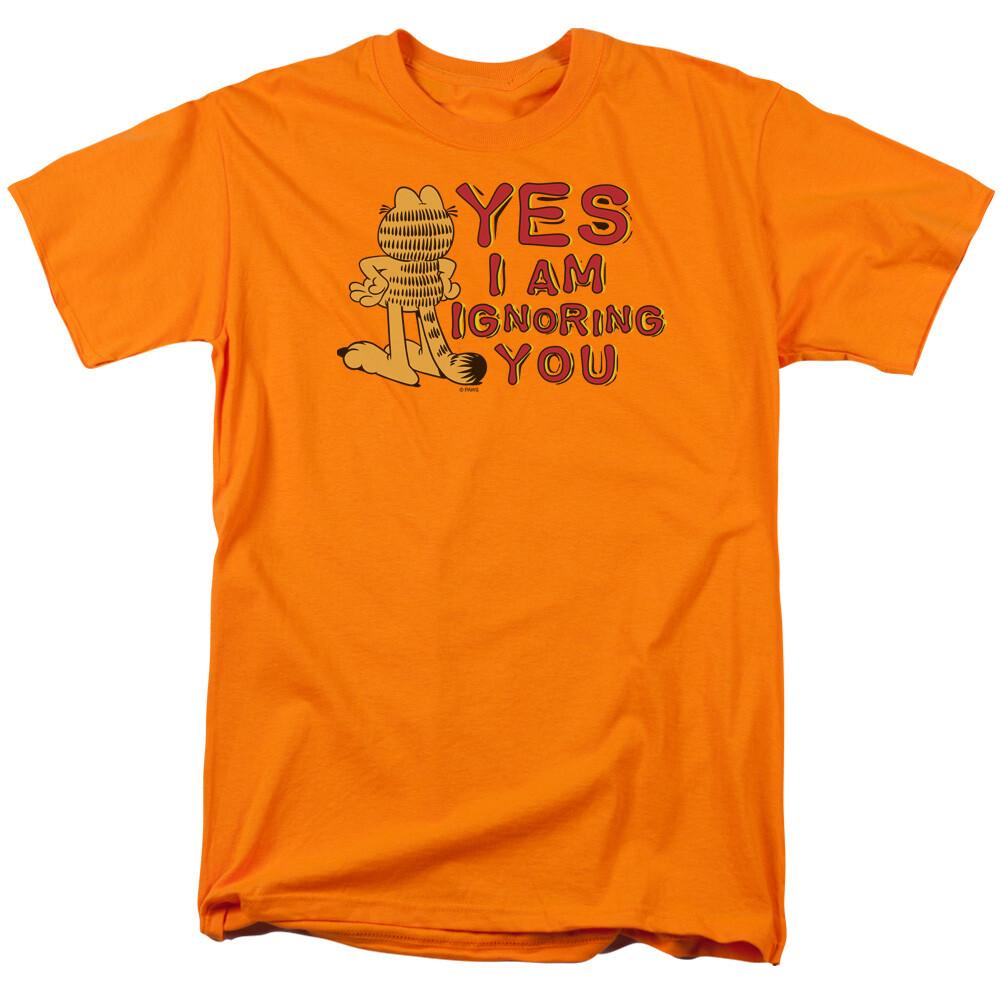 26 Garfield Yes I Am T Shirt Mens Licensed Cat Jim Davis Comics Tee Orange Unisex T-Shirt M