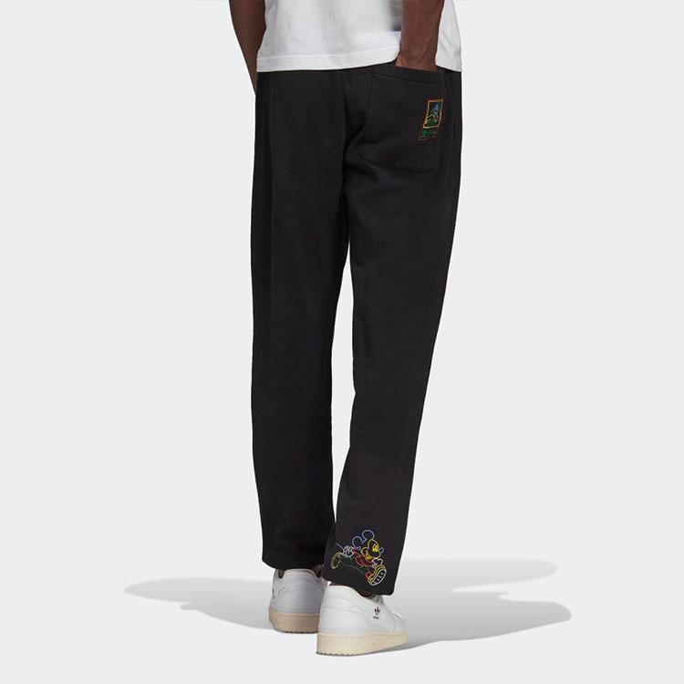 Adidas Originals Disney Collaboration Jogger Sweatpants With Trefoil Logo Men Bottoms Black HF4926