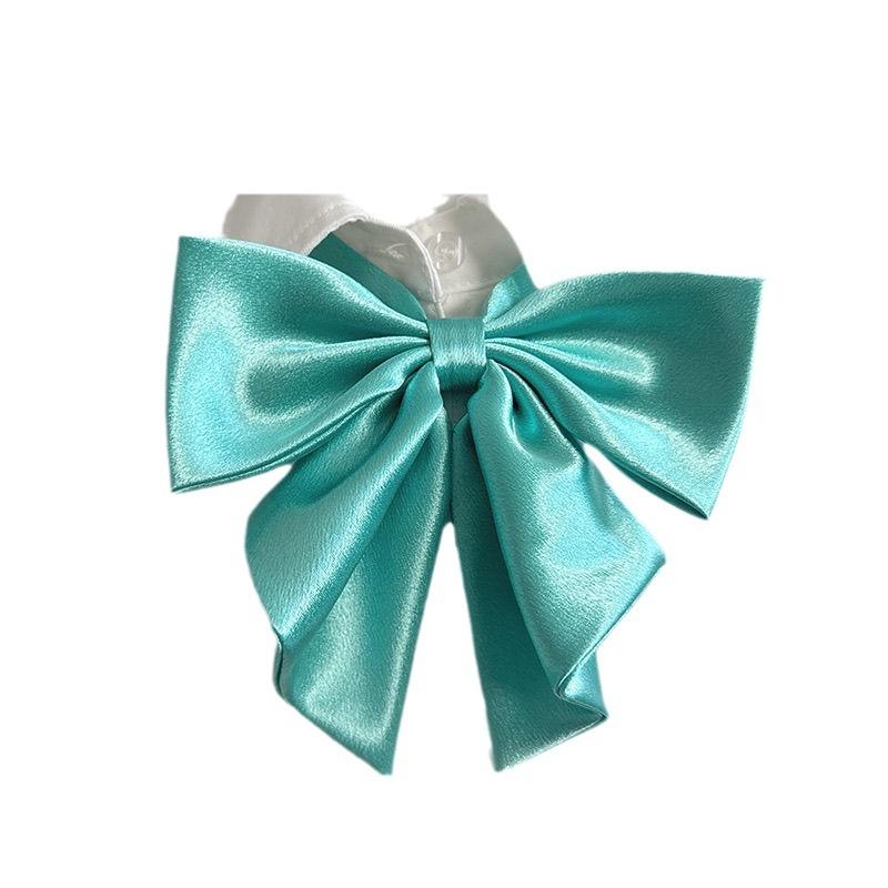 Solid-colored Short-tailed Swallowtail Butterfly Bow Tie, Free Bow Girls' Jk and Sailor Uniform Shirt