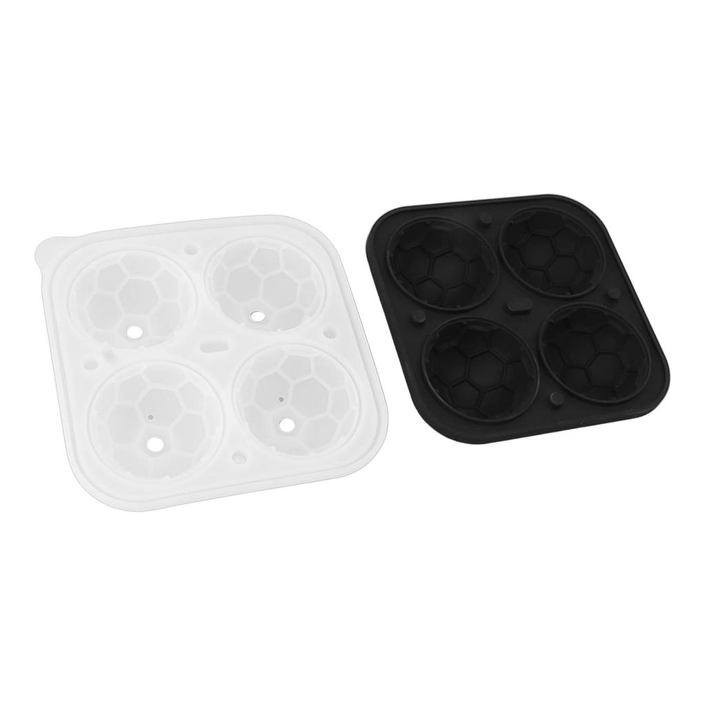 2 Stück Silikon Eiswürfelformen Lustige Formen Runde Kugelform für Whiskey Cocktails Spieltag