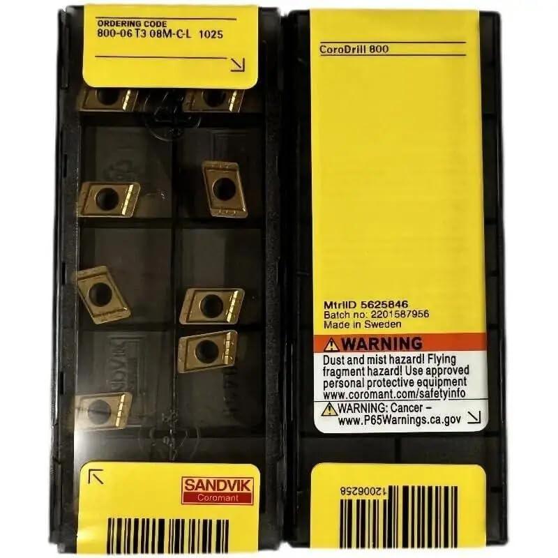 Original Sandvik / 800-06T308M-C-L 1025  / CNC Lathe Carbide Blade 10 PCS