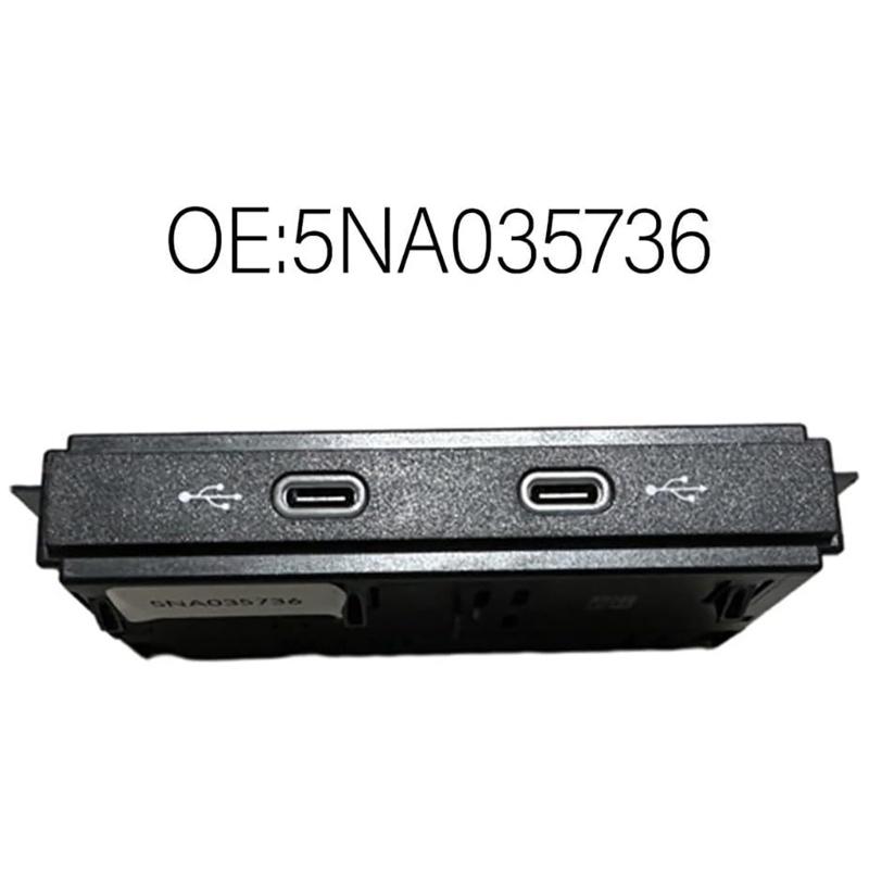 Replacement Type-C Socket Connector Easy Installation Car Type-C Socket Front Rear USB Adapter for MK2 5NA035736