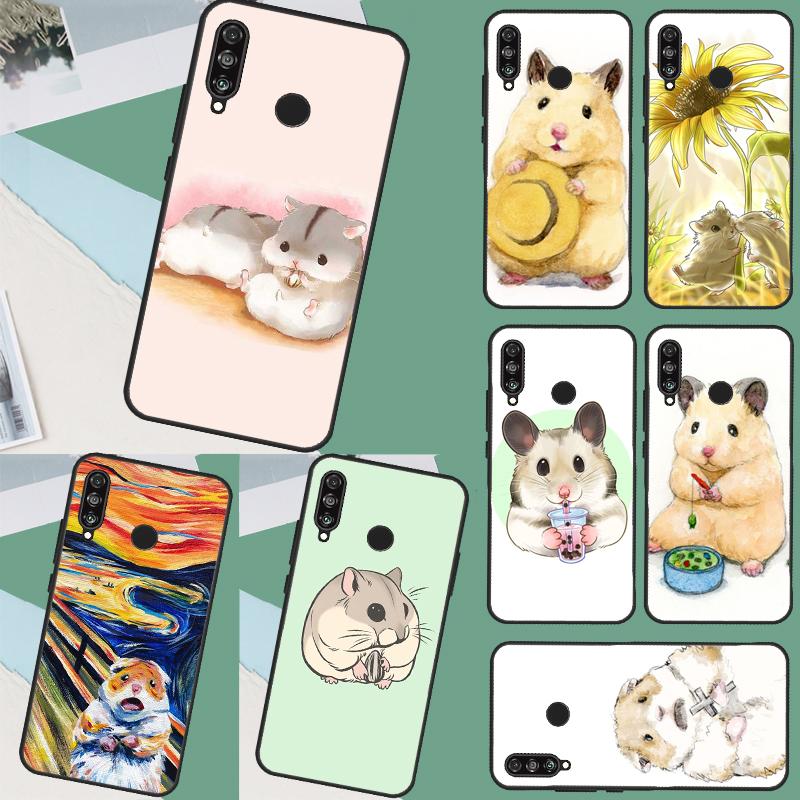 Hamster Art For Huawei Nova 12i 10 9 SE 5T 12s 11i Y91 Y90 Y60 Y70 Y72 Y61 P20 P30 P40 Lite P60 Pro Case