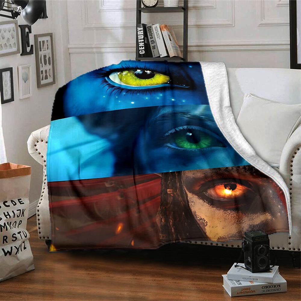 1Pc Fiery Demon Artwork Blanket For Couch Bed Plush Cozy Fuzzy Blanket Super Soft Warm Blankets For Fall And Winter 0918289