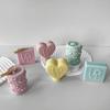 Handmade Candle Making Mold with Love Letter Enbelishment for Home Decorations