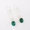 Chrome Diopside Gemstone 925 Sterling Silver Jewelry Handcrafted Earrings 1.76" EE-171-6