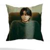 Customize G-Gong Yoo  Pillow Case Anti-dustmite Pillowcase Invisible zipper silky short plush Sofa cushion cover