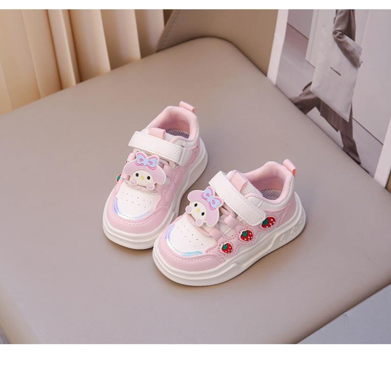 Children's Spring and Autumn Cute Foreign Style Non-slip Strawberry Girls Sneakers Running Shoes Board Shoes Cartoon Student Shoes