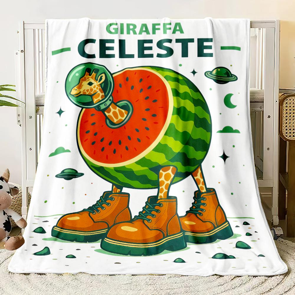 Italian Brainrot AI Generated Animals Plush Thin Blanket Kids Adult Flannel Throw Blanket for Outdoor Super Soft Bedspread Gift