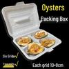 Six-Compartment Disposable Takeaway Box for Oyster, Scallop, Eggplant, and BBQ Dishes