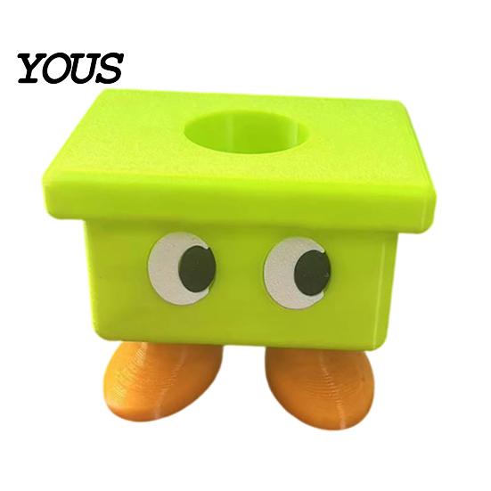 Toothbrush Holder For Countertop 3D Printed Cartoon Stool Holder, Waterproof Moisture-Proof Cute Bathroom Decor Stand Compact Storage