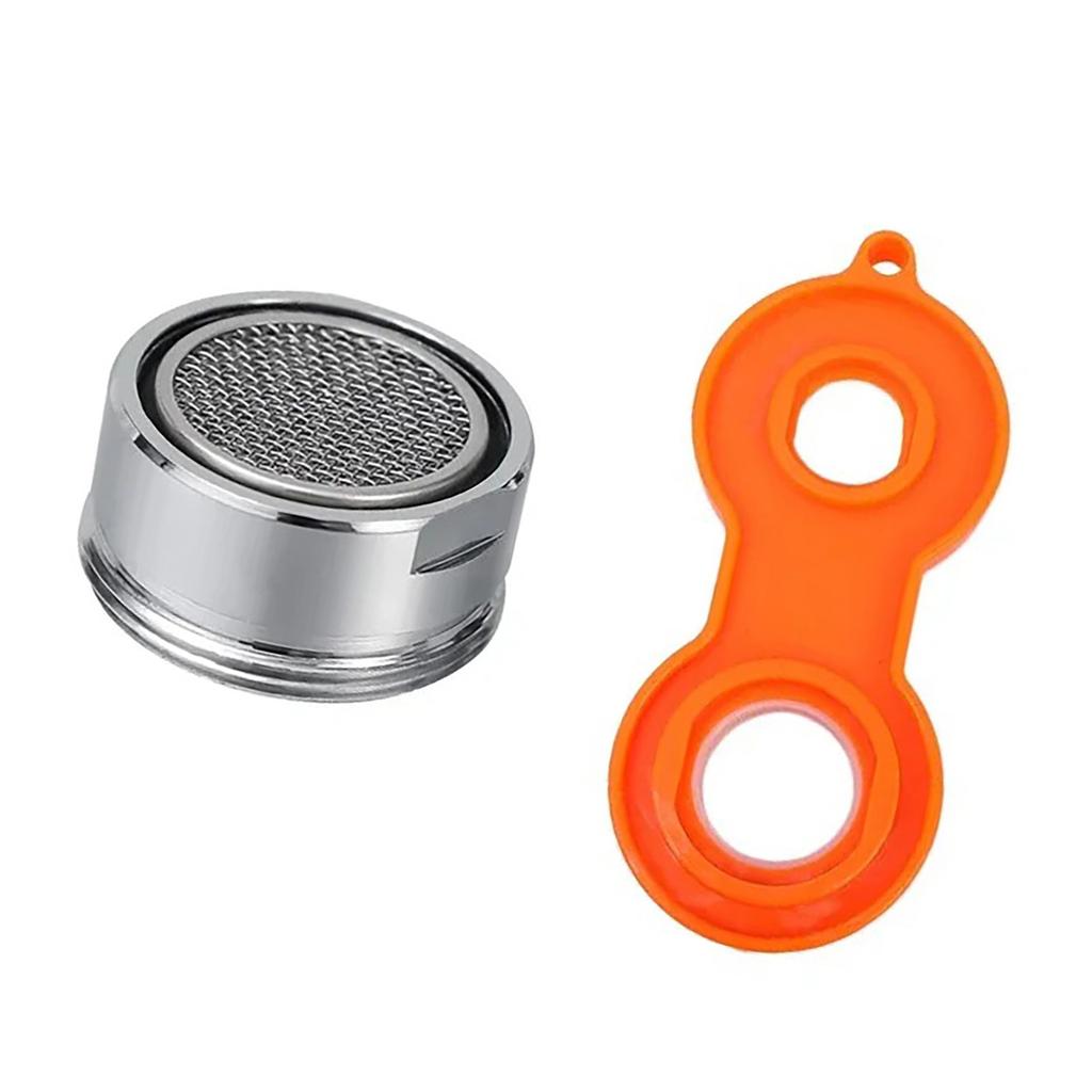 Multipurpose Sturdy Brass Faucet Aerator for Water Conservation 24mm Thread Mixed Nozzle Replacement Accessory