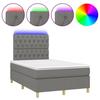 VidaXL Sommier à Lattes de Lit avec Matelas et LED, Lit Rembourré, Lit Double, Lit Adulte de Chambre à Coucher Intérieur, 3135662