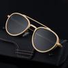Non-polarized Classic Retro Double Bridge Round Sunglasses for Men Women  Driving Sunglasses