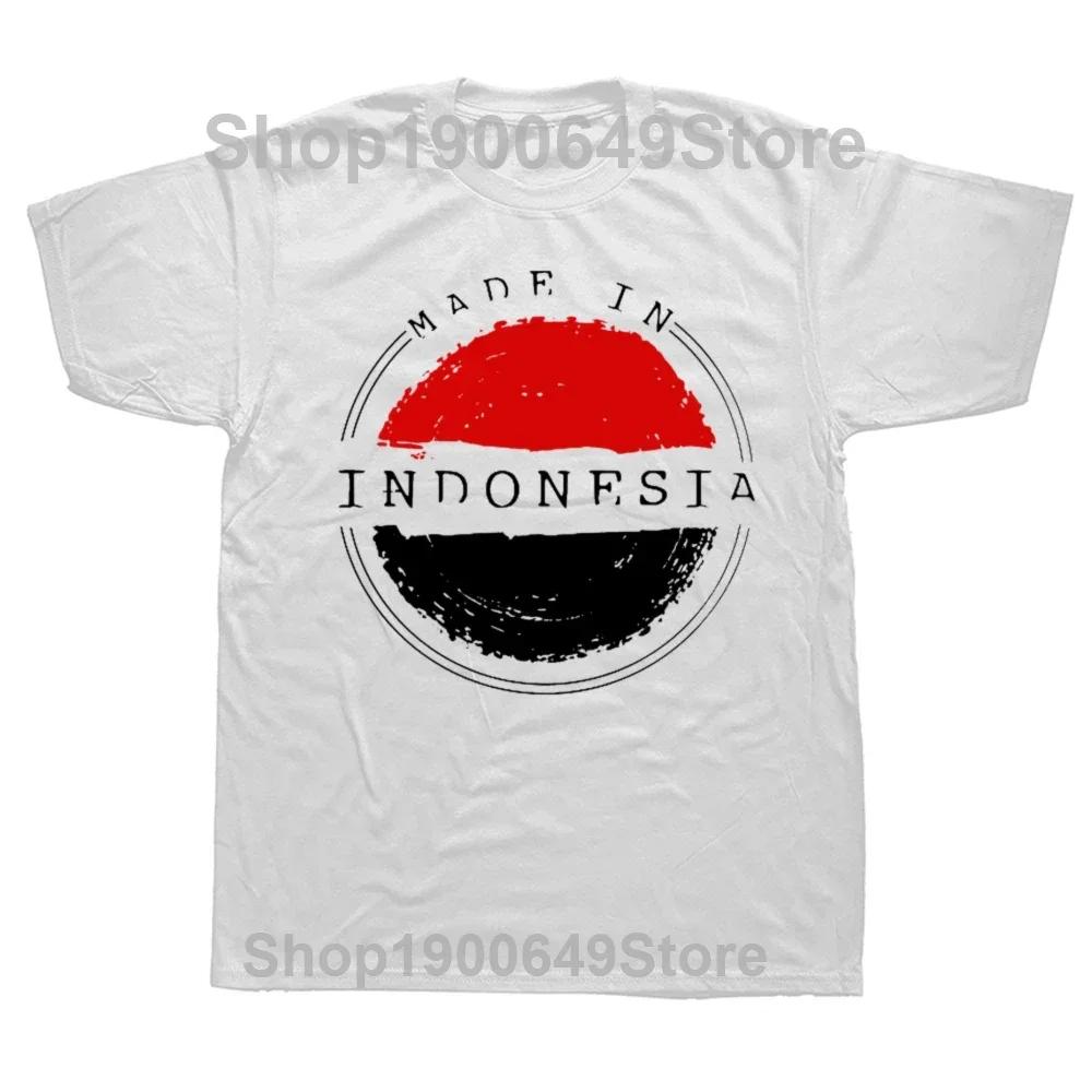 New Funny Indonesia Graphic Print Tops Unisex Casual Oversized Tshirt Hip Hop Fashion Short Sleeve Crewneck Indonesian T Shirts