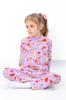 Dziewczęcy Zestaw Piżamowy – Miękki Materiał i Góra na 2 Guziki, Na Każdą Porę Roku, 6077-002-5 HC