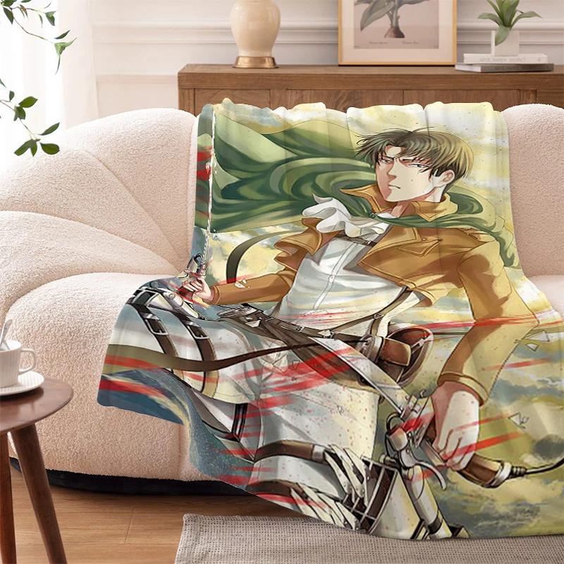 

Флисовый плед для дивана А-Атаки титанов Кинг-сайз Коленный для кровати Кемпинг Дремота Теплый Зимний Пушистый Мягкий Пледы Микрофибра Постельное белье 30x40in