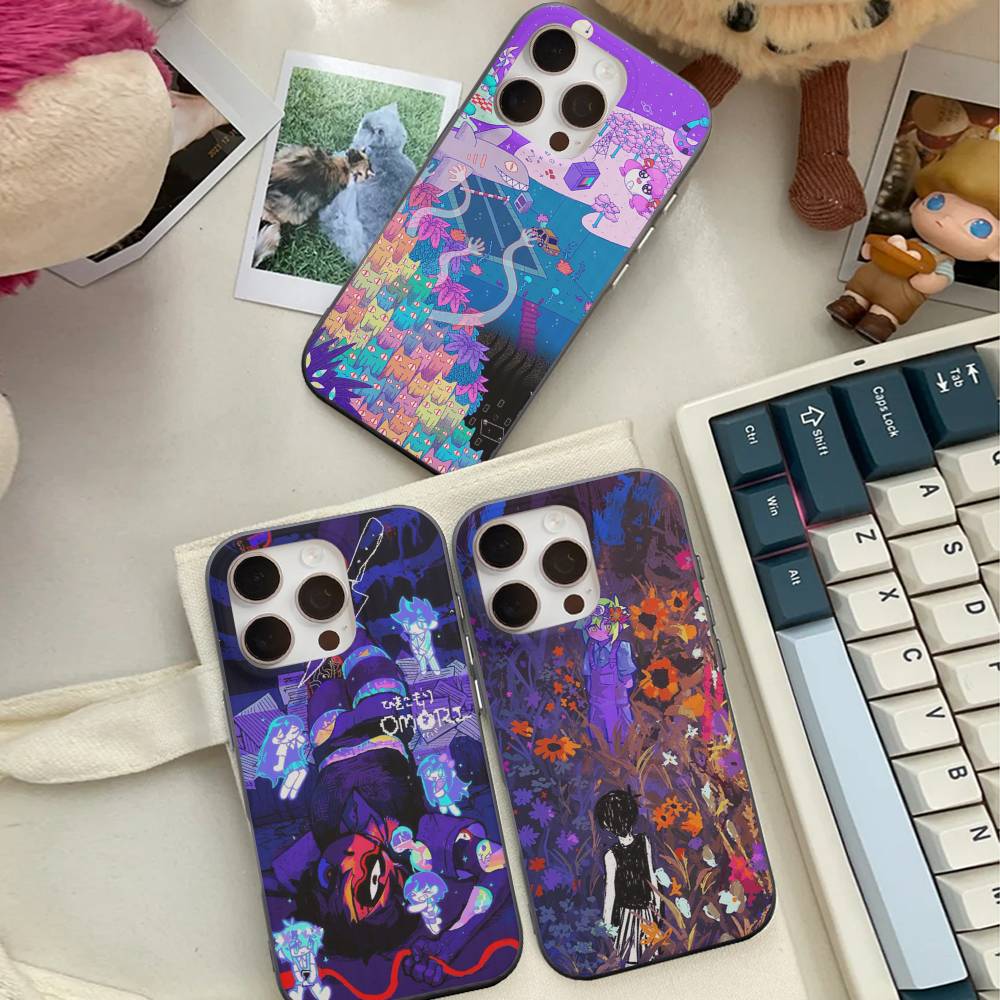 O-Omori Game Phone Case For iPhone 17 16 15 11 12 13 14 Pro Max Soft Corrugated Silicone Cover Case