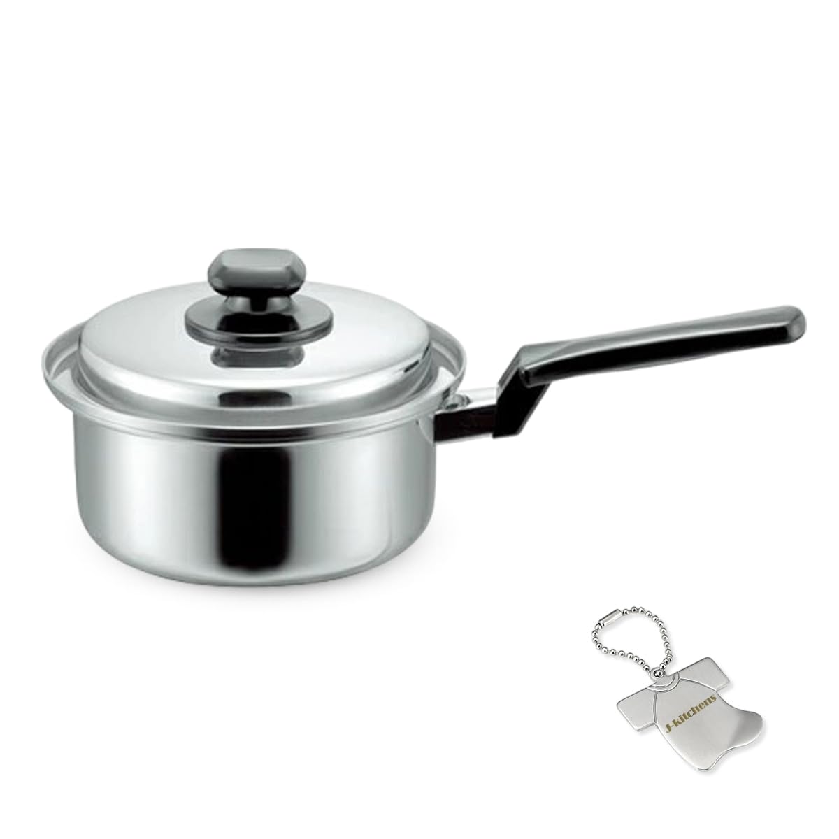 

Saucepan with Water and Health Made in Includes Original Tag J-kitchens Function, 18cm, Gas/IH Compatible, Japan,