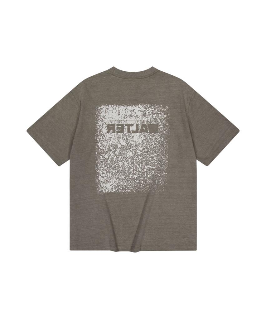 ALTER STUDIO Pigment Neat Logo T-Shirt_Khaki