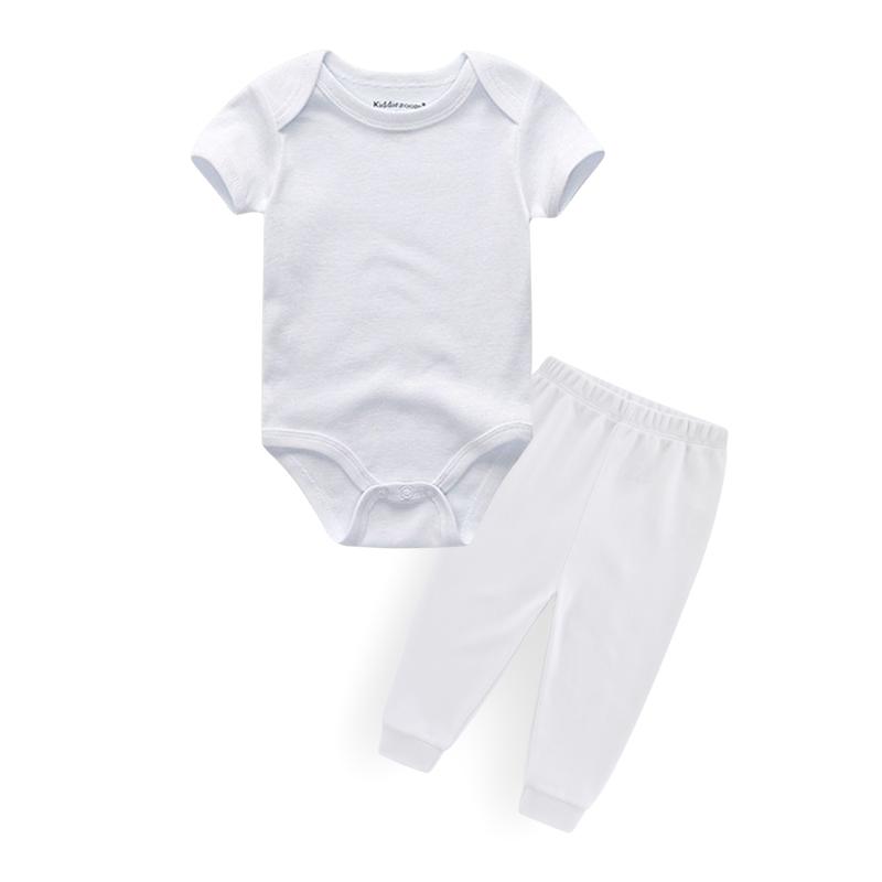 

Боди унисекс для новорожденных + штаны, однотонная хлопковая одежда из 2 предметов, летняя одежда для маленьких мальчиков, комплекты для малышей с короткими рукавами 0-3Months