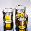 Traditional Chinese Liquor Glass Cups Set 1L Small Square Shot Glass Home Barware