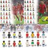 Colorful Football Star Wooden Minifigure Building Blocks Set For Kids With 50-100 Pieces