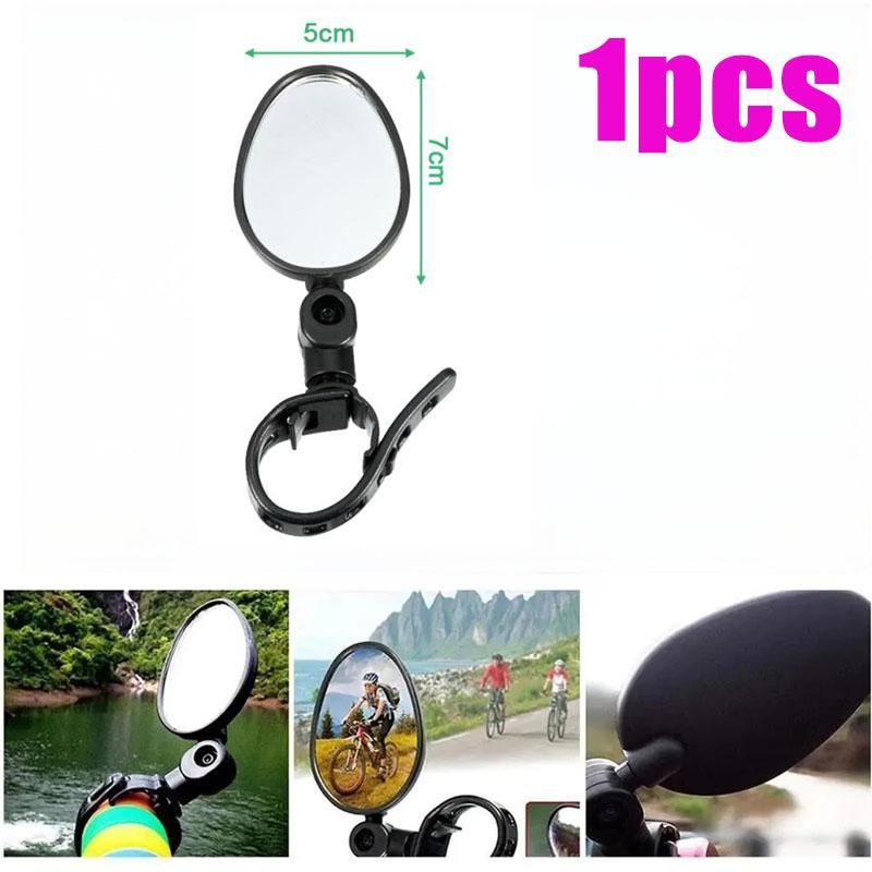 Bicycle Rearview Mirror 360 Rotate Adjustable Bike Rear View Mirror Wide-Angle Road Cycling Handlebar Universal MTB Accessories