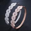 S0129 Creative Jewelry, Figure-Of-Eight Half-Circle Zircon Women'S Bracelet