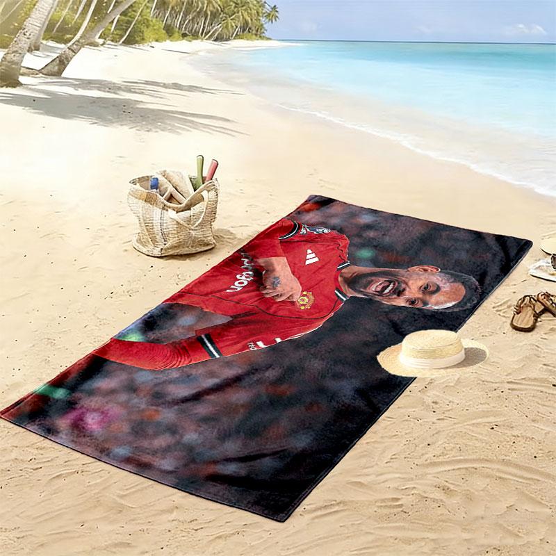 Cunha Print Beach Towel, Large Soft Quick Dry Towel for Beach Camping Swimming