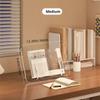 Comfortable Reading Acrylic Book Stand Multi-Functional Cookbook Bracket Desk Bookshelf  Textbooks