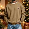 Men's Long Sleeve Neck Sweatshirt Christmas Print Pullover