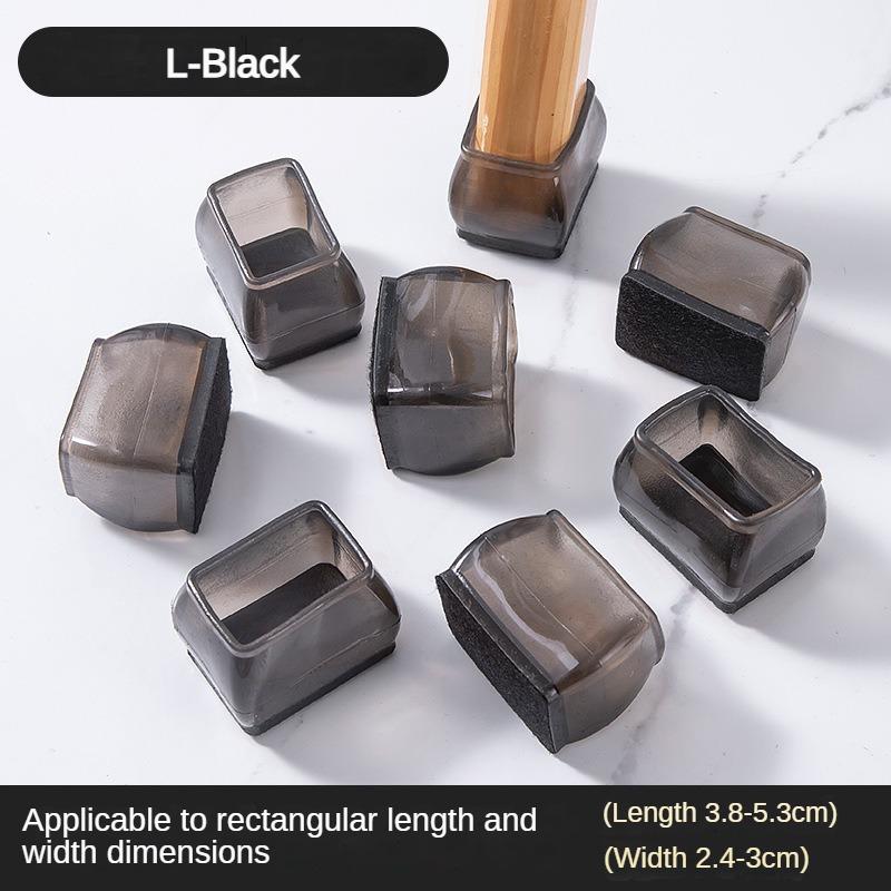 16/8/4Pcs Silicone Non-Slip Legs Pads Thick-soled Furniture Sofa Anti-noise Feet Cover Wood Floor From Scratches Protectors Mat