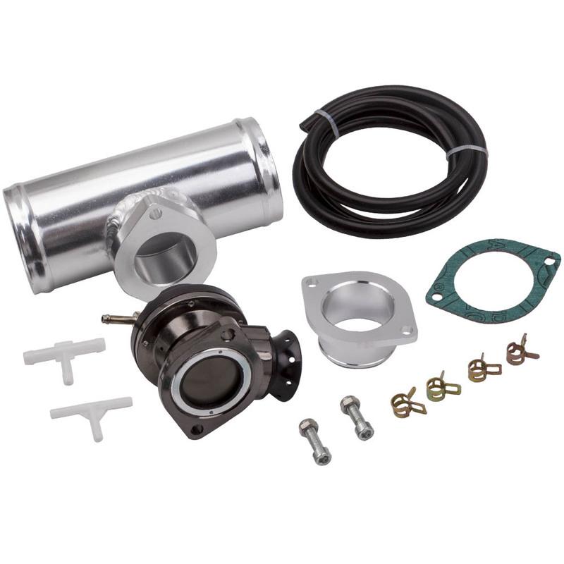 Universal Type-RS Turbo Blow off Valve Adjustable with 2.5" Aluminum Flange Pipe Adapter
